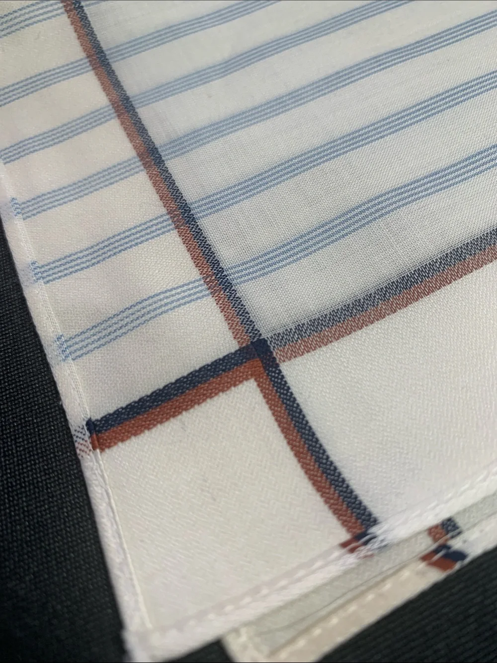 Yves Saint Laurent  White Cotton Handkerchief